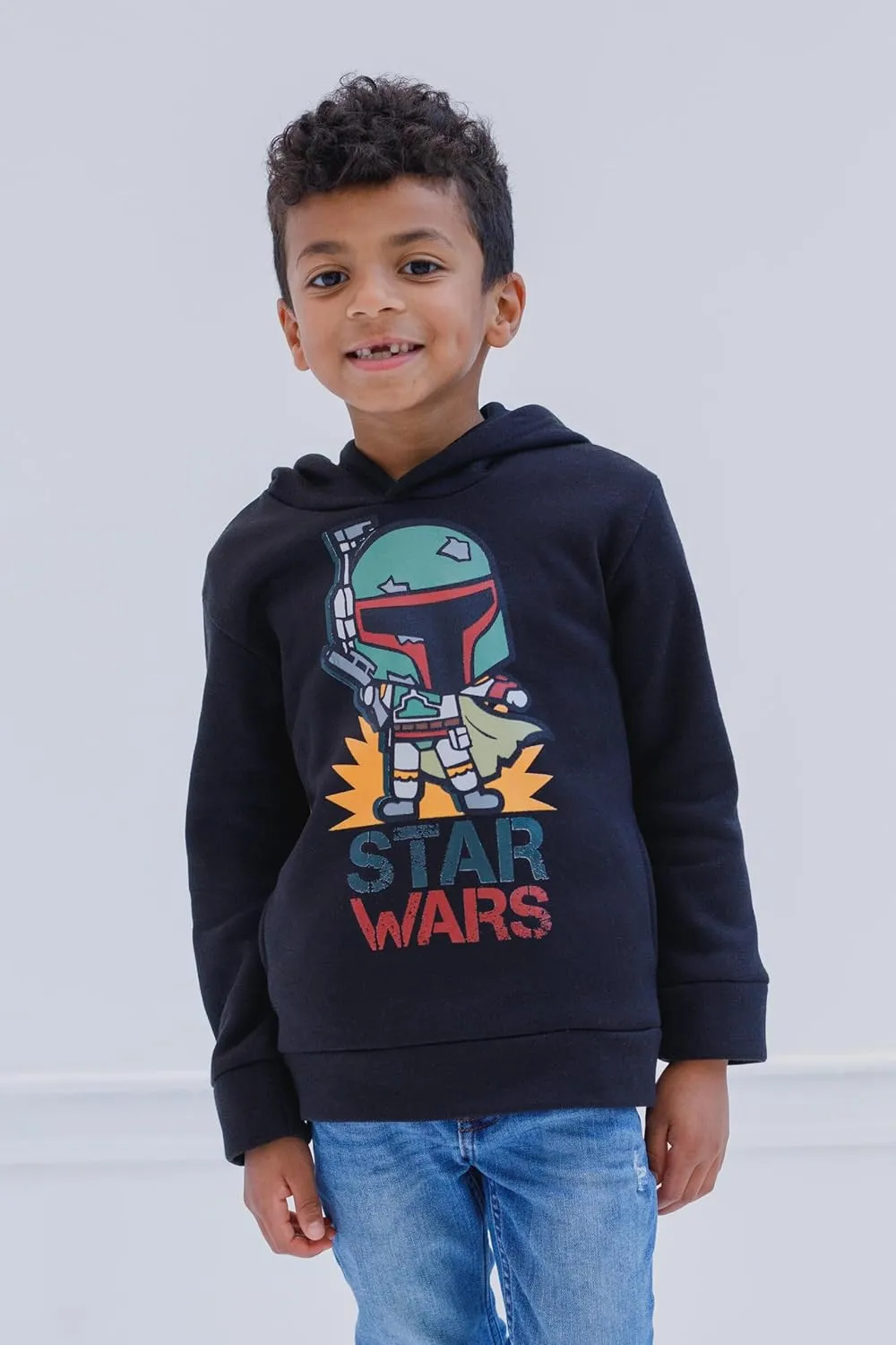 STAR WARS Boba Fett Fleece Pullover Hoodie Little Kid to Big Kid