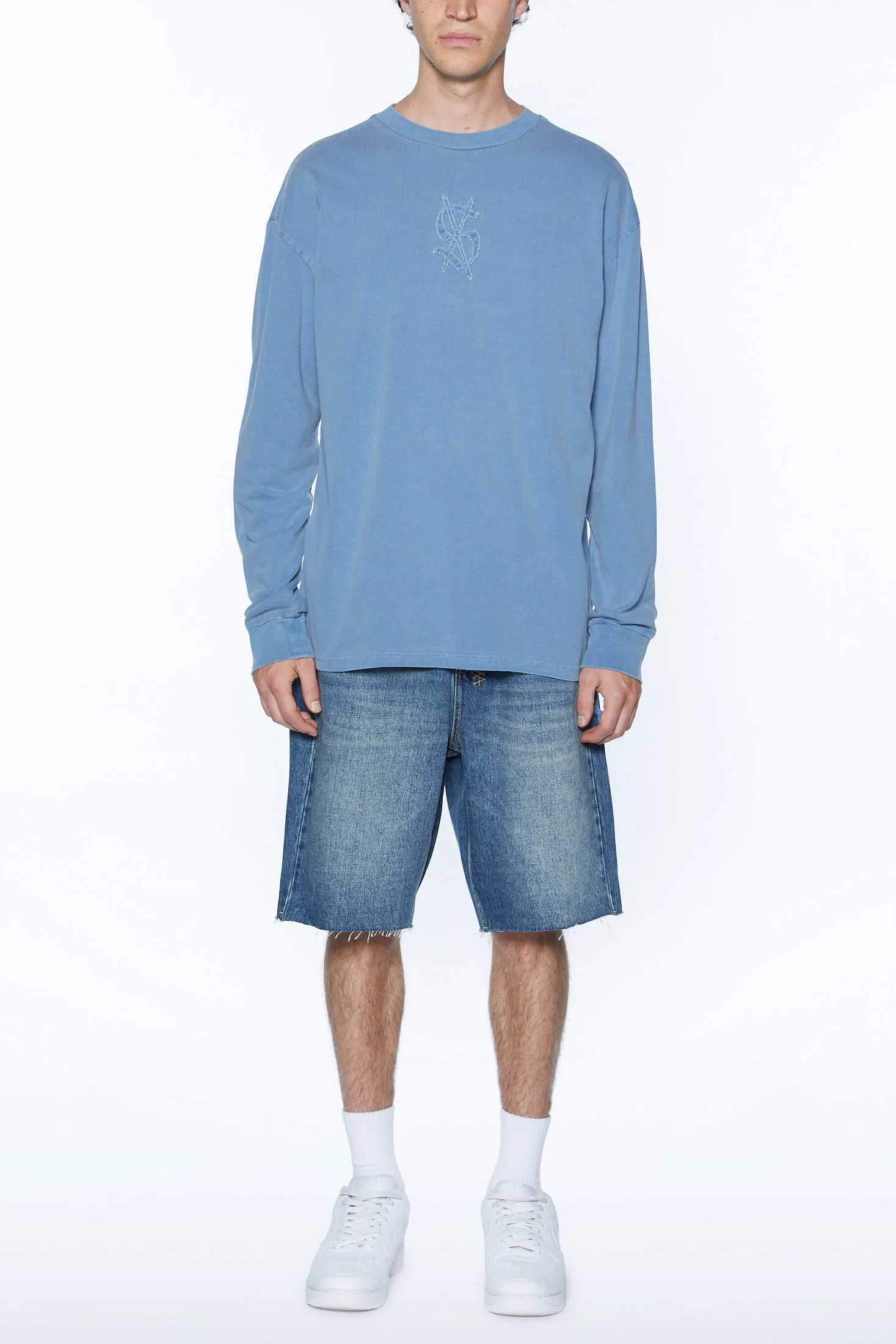 STITCH UP BIGGIE LS TEE MARINE