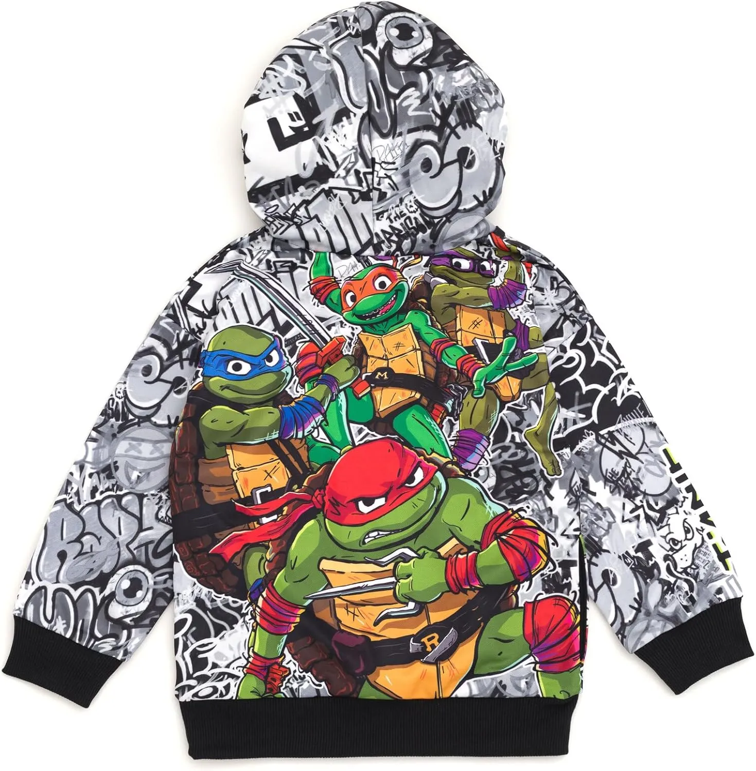 Teenage Mutant Ninja Turtles Fleece Pullover Hoodie Toddler to Big Kid Sizes (2T - 18-20)
