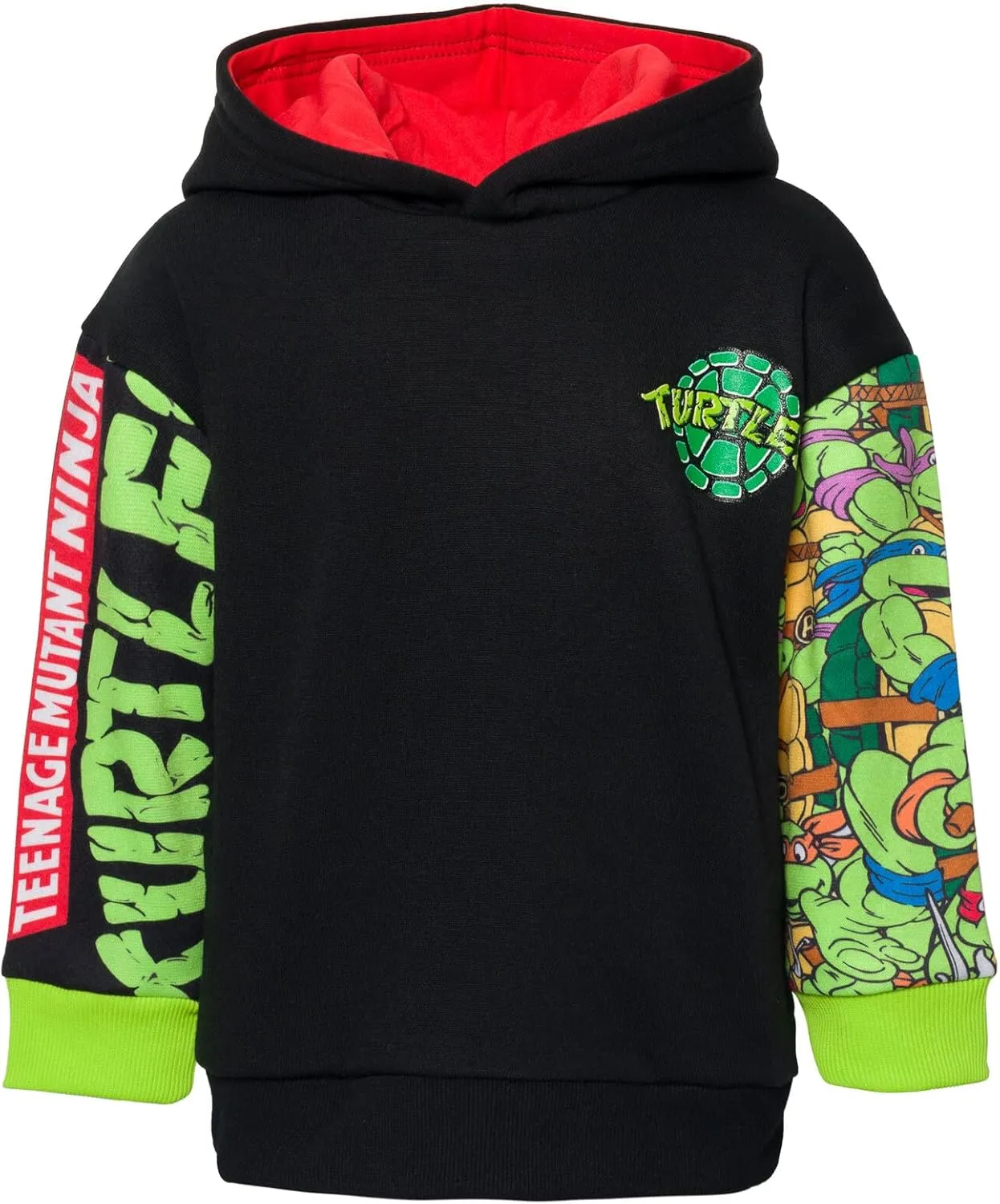 Teenage Mutant Ninja Turtles Fleece Pullover Hoodie Toddler to Big Kid Sizes (2T - 18-20)